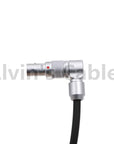 Alvin's Cables Z CAM E2 Flagship Rotatable Right Angle 2 Pin to Straight Lock DC Power Cable for Atomos Shinobi Ninja V Monitor Adjustable 90 Degrees 2 Pin Male Cord for Z CAM E2-S6 E2-F6 E2-F8