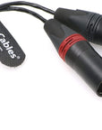 Ta5f to Dual XLR 3-Pin Male Audio-Cable for Lectrosonics-DCHR-Receiver to Sony-Fs700 Alvin’s Cables