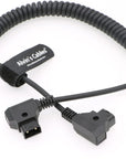 Alvin’s Cables D-Tap Male to Dtap Male Coiled Extension Cable for DSLR Rig Battery