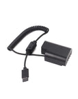 Alvin’s Cables DMW DCC12 GH5 Dummy Battery to Ronin S Gimbal Power Adapter Coiled Cable for DJI Panasonic DMC GH5 GH4 GH3