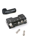 Alvin’s Cables Breakout B-Box for RED-KOMODO Camera EXT-9-Pin to Run-Stop|Timecode|CTRL|5V USB| Genlock-BNC Splitter-Box with Straight to Right Angle Cable