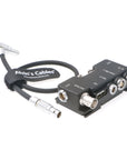 Alvin’s Cables Breakout B-Box for RED-KOMODO Camera EXT-9-Pin to Run-Stop|Timecode|CTRL|5V USB| Genlock-BNC Splitter-Box with Straight to Right Angle Cable