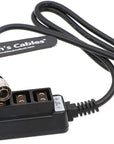 Alvin's Cables Hirose 4 Pin Male to 4 Port D-tap Female Splitter Power Cable for Sony F55/FS7 Camera Arri Amira 70CM