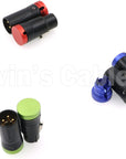Low-Profile XLR 3 Pin Male Connector Original Plug for Audio Devices Alvin’s Cables Blue/Red/Green/Black