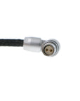 Alvin's Cables for Red-Komodo Rotatable Flexible Power-Cable 2-Pin Female to Adjustable Right-Angle 2-Pin Male Cord