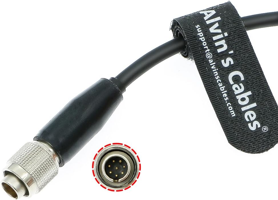 Alvin’s Cables CAM 7 Pin to Hirose 8 Pin + 2 Pin Cable for ARRI RIA-1| cforce RF Motor for Sony F5| F55| Venice Remote
