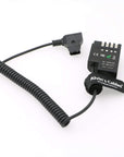Alvin's Cables Anton Bauer D Tap to DMW DCC12 DC Coupler Coiled Cable Dummy Battery Adapter for Panasonic DMC GH5 GH4 GH3
