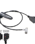 Alvin’s Cables Portkeys BM5 BM7 Monitor Shielded Power Cable Right Angle 4 Pin Female to AlvinTap Protective DTap Cord
