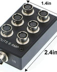 Alvin's Cables 4 Pin Hirose HR10A-7R-4S Splitter Box for Sound Devices 688 633 Zoom F8 Adapter