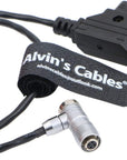 Alvin’s Cables Portkeys BM5 BM7 Monitor Shielded Power Cable Right Angle 4 Pin Female to AlvinTap Protective DTap Cord