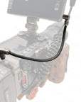 Alvin's Cables Red-Komodo V-Mount Battery-Plate Power-Cable Rotatable 2-Pin Male to Adjustable Right-Angle 2-Pin Male Cord for SmallHD-Monitor 45cm|18inches