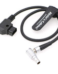 Alvin's Cables D-Tap to 2 Pin Male Right Angle Power Cable for Teradek Bond, Teradek Bolt, SmallHD Monitor 45cm|18inches