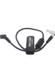 Alvin's Cables 2 Pin Reverse Right Angle to DC Right Angle Cable for Teradek Bolt 1000 Transmitter and Sidekick 2 Recievers