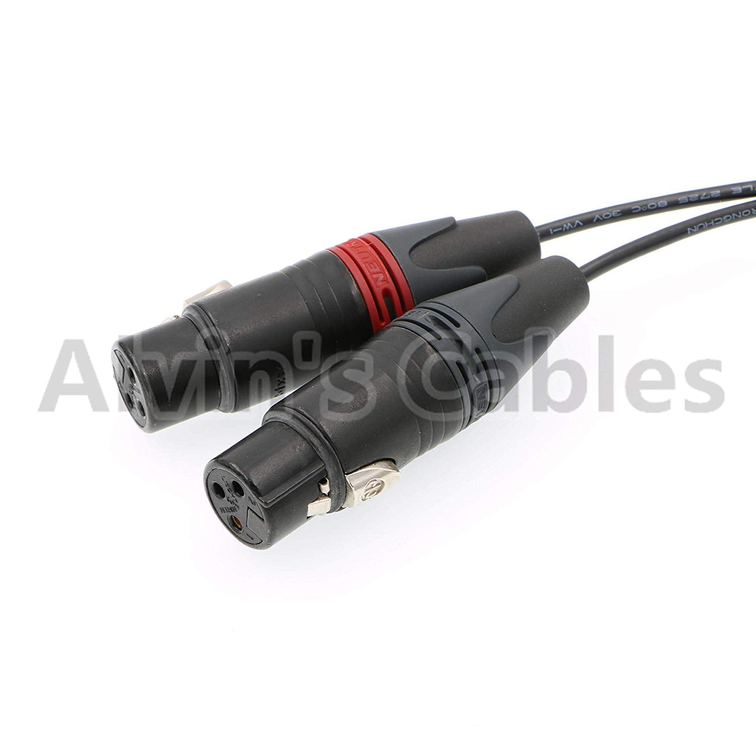 Alvin's Cables 5 Pin Male to Two XLR 3 Pin Female Audio Input Cable for Z CAM E2 Camera