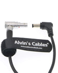 Alvin's Cables 2 Pin Reverse Right Angle to DC Right Angle Cable for Teradek Bolt 1000 Transmitter and Sidekick 2 Recievers