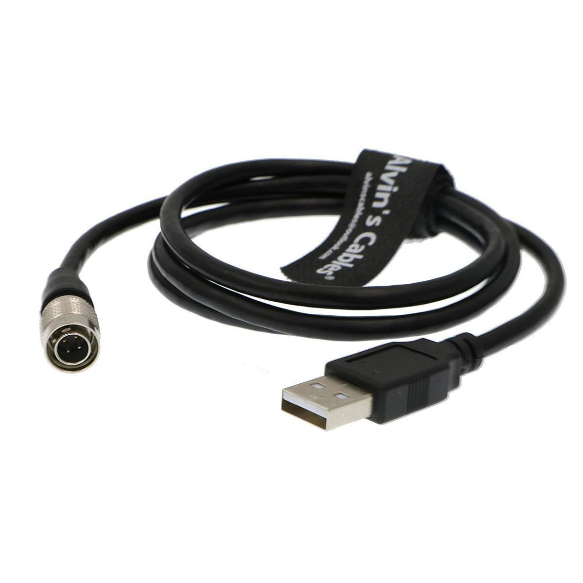 Alvin's Cables Cavo Convertitore Hirose 4 Pin Maschio A USB Femmina – 50 Cm, 5V, Per Alimentare Tablet E Mixer