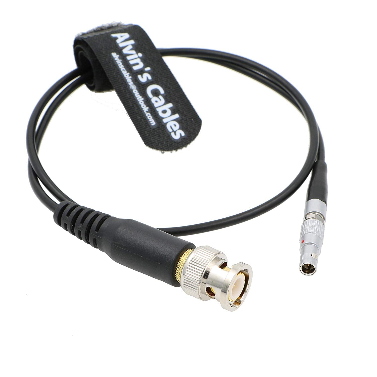 Alvin's Cables Time Code Input Cable for Red Scarlet Epic Camera 4 Pin Male to BNC Plug