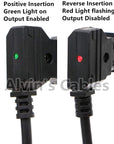 Alvin's Cables Z CAM E2 S6 F6 Blackmagic Pyxis 6K Teradek Power Cable AlvinTap Protective DTap to 90 Degrees Right Angle 2 Pin Male