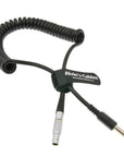 Alvin's Cables 2 Pin Male to DC Coiled Twist Power Cable for Teradek Bond