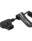 Alvin's Cables PORTKEYS BM5 BM7 Monitor Power Cable Anton Bauer D-TAP to 4 Pin Female Coiled Power Cord