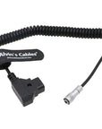 Alvin's Cables PORTKEYS BM5 BM7 Monitor Power Cable Anton Bauer D-TAP to 4 Pin Female Coiled Power Cord