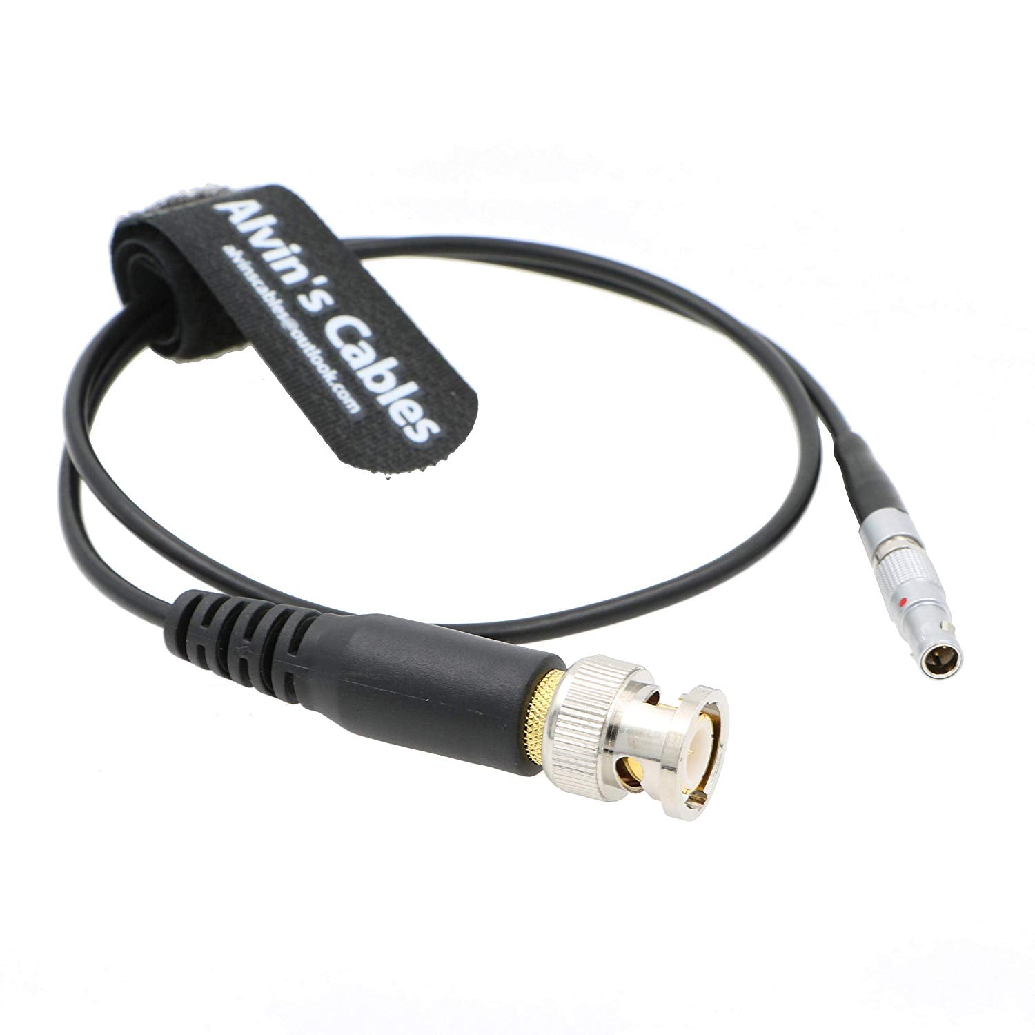 Alvin's Cables Time Code Input Cable for Red Scarlet Epic Camera 4 Pin Male to BNC Plug