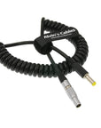 Alvin's Cables 2 Pin Male to DC Coiled Twist Power Cable for Teradek Bond