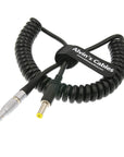 Alvin's Cables 2 Pin Male to DC Coiled Twist Power Cable for Teradek Bond