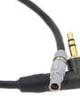 Alvin's Cables 5 Pin Male to Right Angle 3.5mm TRS Audio Cable for Z CAM E2 Camera