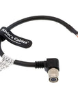 Alvin's Cables 12 Pin Hirose Right Angle Female to Open End Shield Cable for Probilt GIGE Cameras