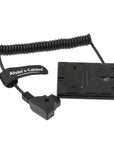 Alvin's Cables NP F550 Dummy Battery to D Tap Coiled Power Cable for Sony NP F570 NP F970 Monitor