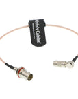 Alvin's Cables BNC Female to DIN 1.0 2.3 Male Right Angle RG179 75Ohm Cable for Blackmagic 30CM