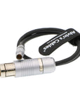 Alvin's Cables Steadicam Zephyr 3 Pin Male to 2 Pin Femlae Cable for ARRI Alexa XT SXT 12/24 Volts