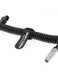 Alvin's Cables 6 Pin Female to Anton D Tap Coiled Twist Power Cable for Red Epic Scarlet Camera