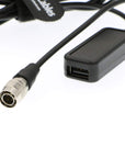 Alvin's Cables 4 Pin Hirose Male to USB Female Converter 5V Cable from Audio Mixer Charge Phone Pad Tablet
