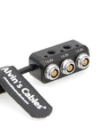 Alvin's Cables 1 to 3 Mini Power Splitter Box Cable 2 Pin Male to 3 2 Pin Female Box for ARRI RED Cameras Teradek
