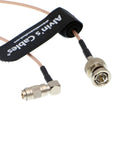 Alvin's Cables Blackmagic DIN 1.0/2.3 Mini BNC Right Angle to BNC Male 75ohm RG179 HD SDI Cable