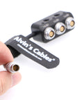 Alvin's Cables 1 to 3 Mini Power Splitter Box Cable 2 Pin Male to 3 2 Pin Female Box for ARRI RED Cameras Teradek