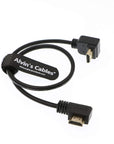 Alvin's Cables Z CAM E2 HDMI 2.0 L Shape Cable for Portkeys BM5 Monitor 90 Degrees up to Right Angle Down