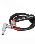 Alvin's Cables 5 pin ARRI LCS to LBUS 4 pin Reverse Right Angle Cable for Arri WCU4 Camera interfaces