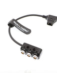 Alvin's Cables 1 to 3 Mini Power Splitter Box Cable D tap Male Movi Pro AUX Port to 3 2 Pin Female Box for ARRI RED Cameras Teradek