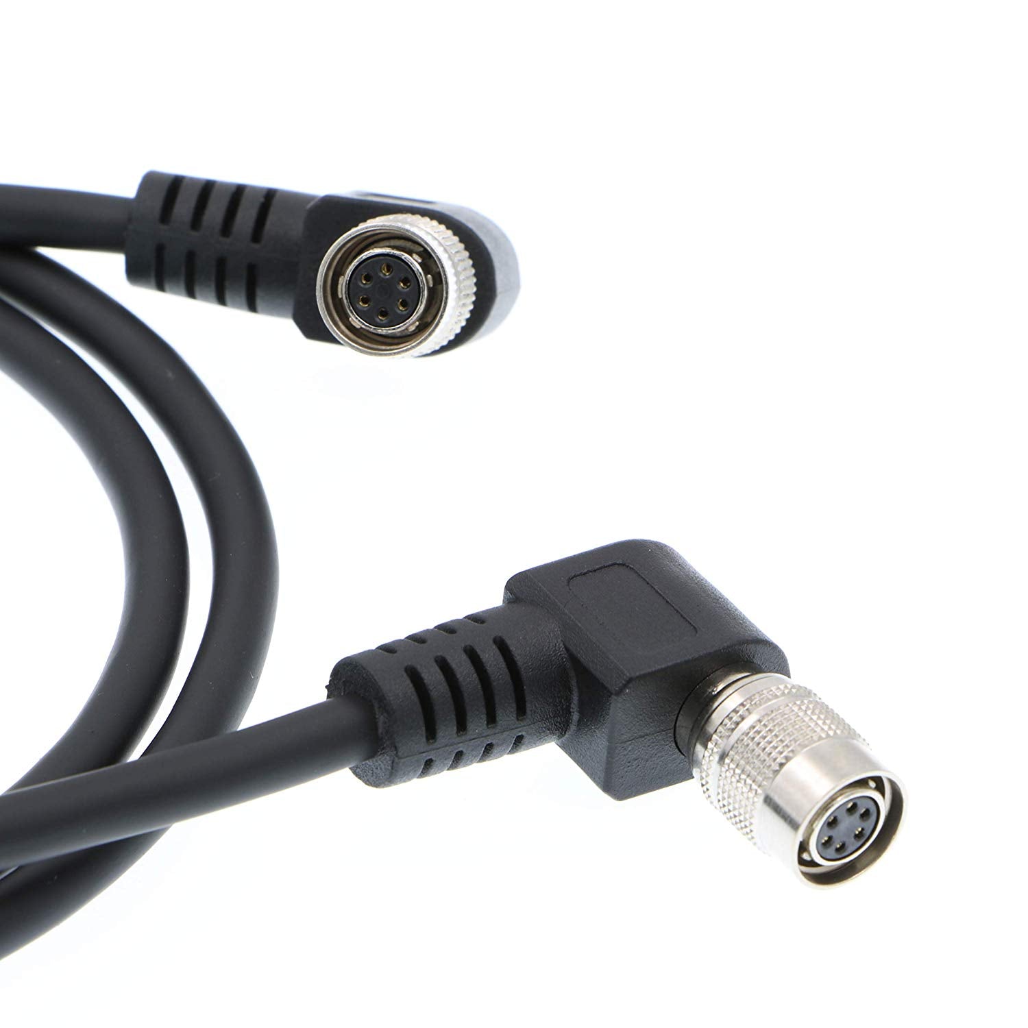 Alvin's Cables 6 Pin HR Right Angle Female Cable for Basler GIGE AVT CCD Camera 1M
