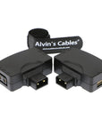 Alvin's Cables D Tap P Tap to USB 5V Adapter Converter Dtap Male to Female 5V USB Female Connector for Phone Camera Monitor 2 Pcs