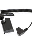 Alvin's Cables Lanparte LP E6 Dummy Battery to D Tap Cable for Canon 5D4 5DSR 5D2 5D3 6D 60D 7D 7D2 70D 80D