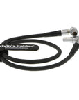 Alvin's Cables Teradek Bond ARRI Alexa Blackmagic Pyxis 6K Camera Power Cable 2 Pin Male Right Angle to 2 Pin
