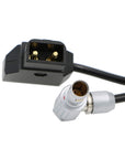 Alvin's Cables 2 Pin Male Right Angle to Anton Bauer D TAP Coiled Power Cable for Teradek Z CAM Blackmagic Pyxis 6K