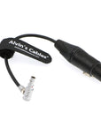 Alvin's Cables 5 Pin 00 Male Right Angle to Original XLR 3 Pin Female Cable for Z CAM E2 Camera