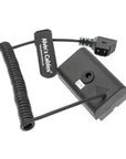 Alvin's Cables NP F550 Dummy Battery to D Tap Coiled Power Cable for Sony NP F570 NP F970 Monitor