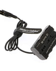 Alvin's Cables NP F550 Dummy Battery to D-Tap Power Cable for Sony NP F570 NP F970 Atomos Shinobi Atomos Ninja Monitor SmallHD Focus 7