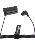 Alvin's Cables NP F550 Dummy Battery to D-Tap Coiled Power Cable for Sony NP F570 NP F970 Atomos Shinobi Atomos Ninja Monitor SmallHD Focus 7
